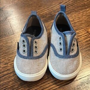 Old Navy Blue and Gray Slip-On Sneakers